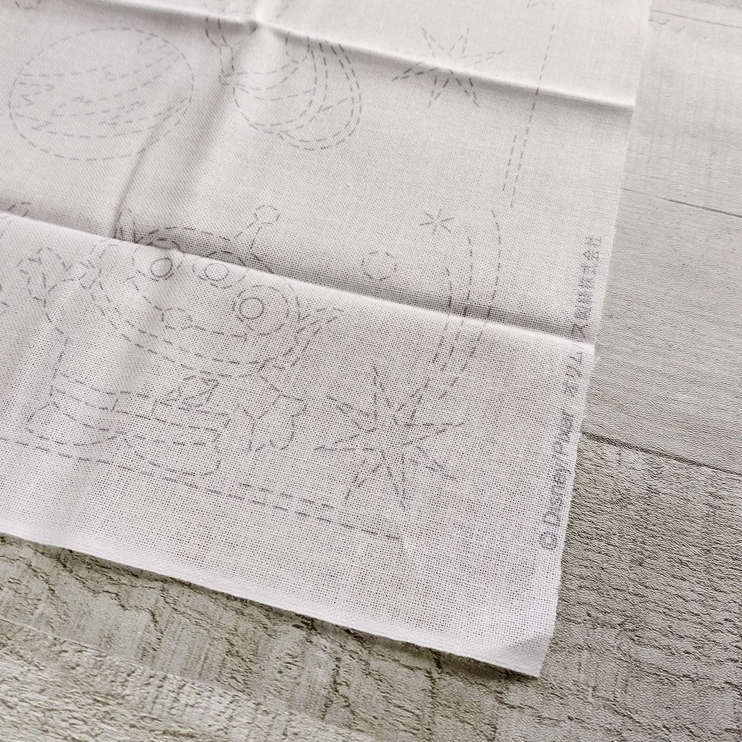 Olympus Hana-Fukin, Sashiko Sampler, Pre-Printed In Water-Soluble Ink, Toy Story, Buzz & The Aliens, Disney Characters