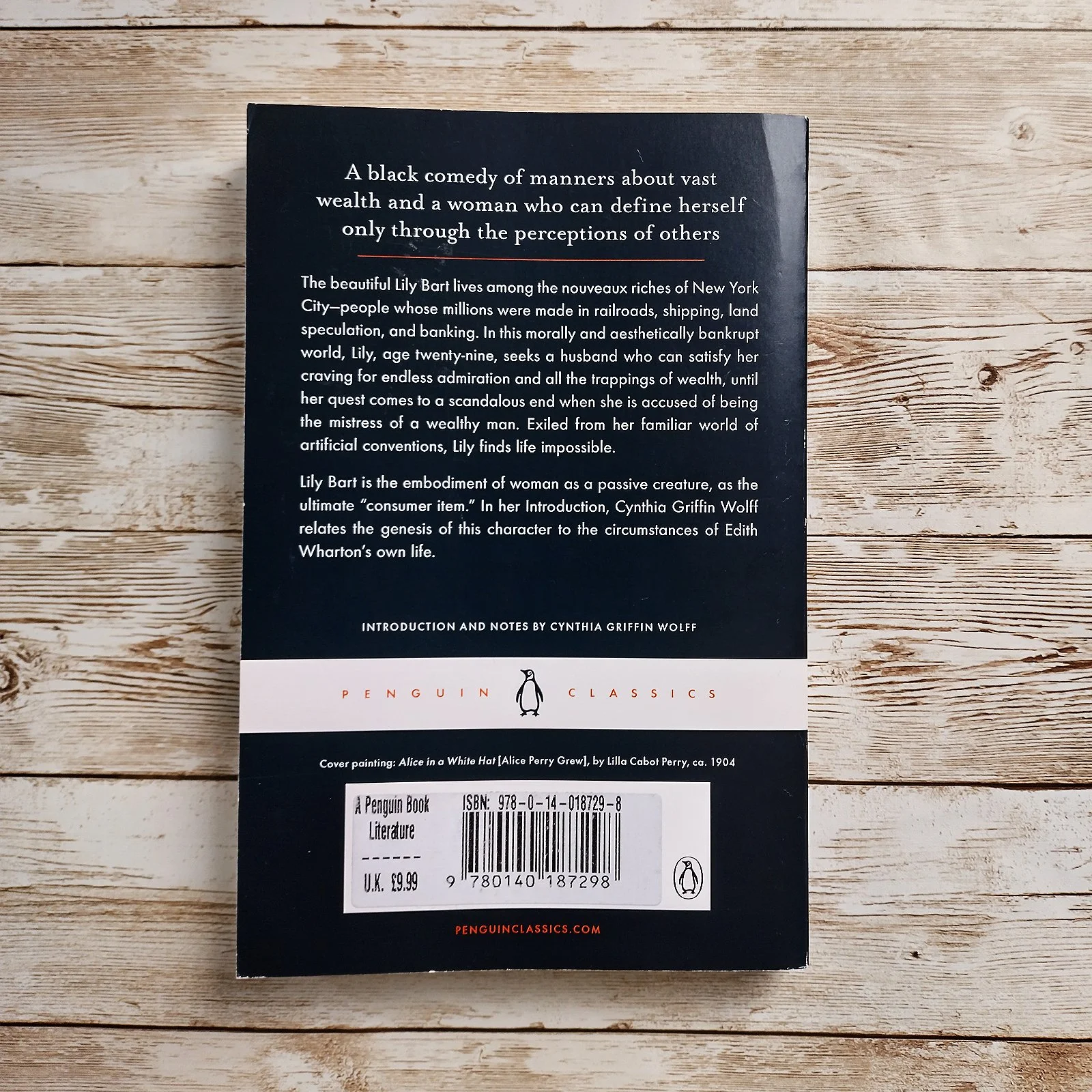 The House of Mirth by Edith Wharton - Penguin Classics 1993, second hand book, ISBN-10 0140187294