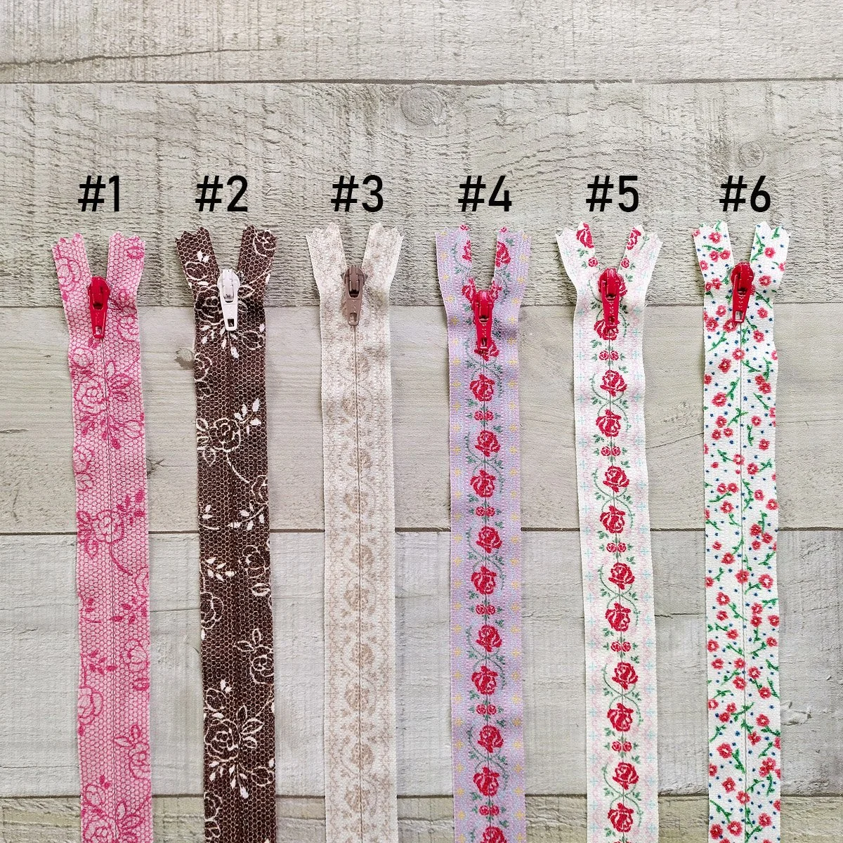 Genuine YKK Printed Zipper 30cm