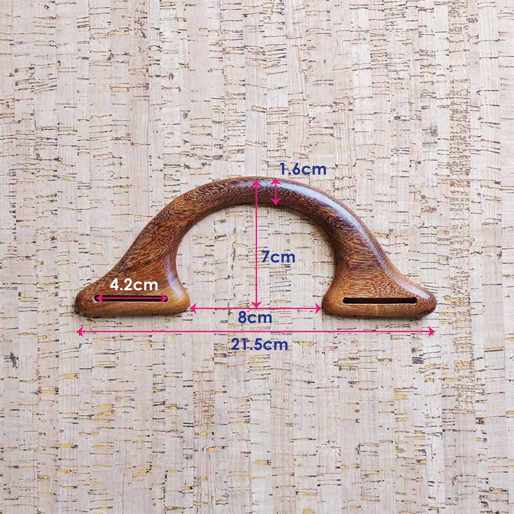 Wooden Bag Handles, Studio Mio Bag Handles