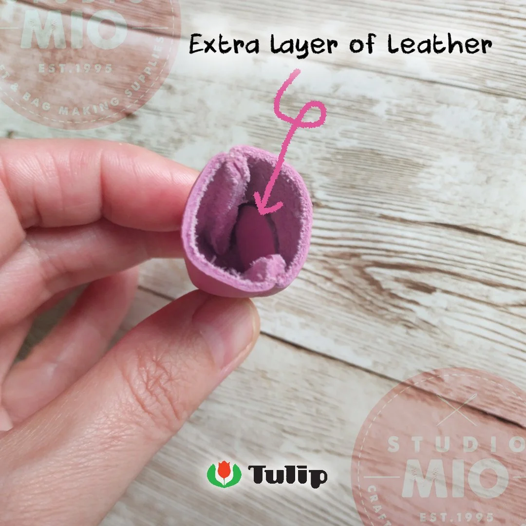 Tulip Pink Leather Thimble TF006e inside.jpg