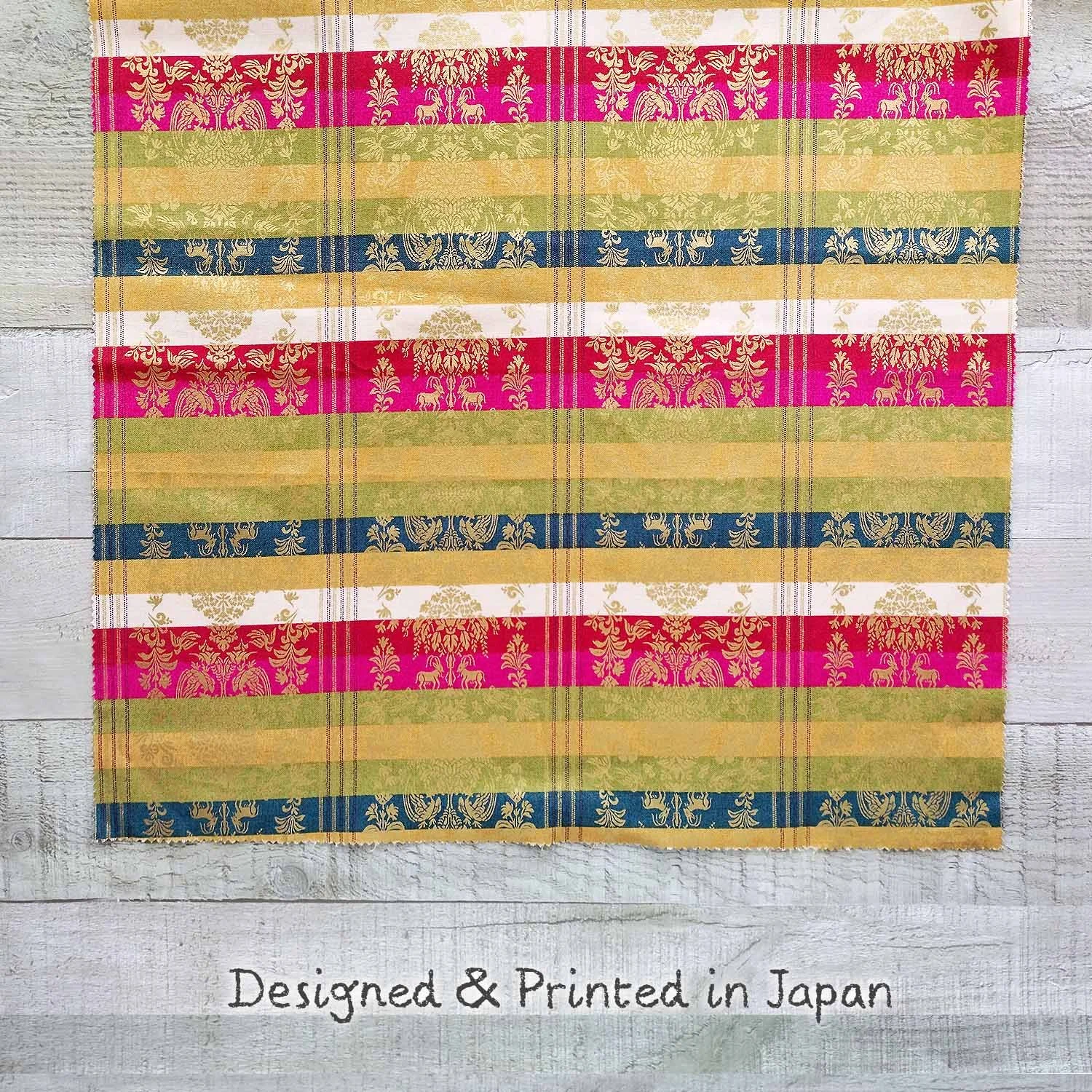 Exquisite Japanese Print Fabric Bundle 6pc, 100% Cotton, Bonus Charm, Authentic Japanese Design, Designed & Printed in Japan