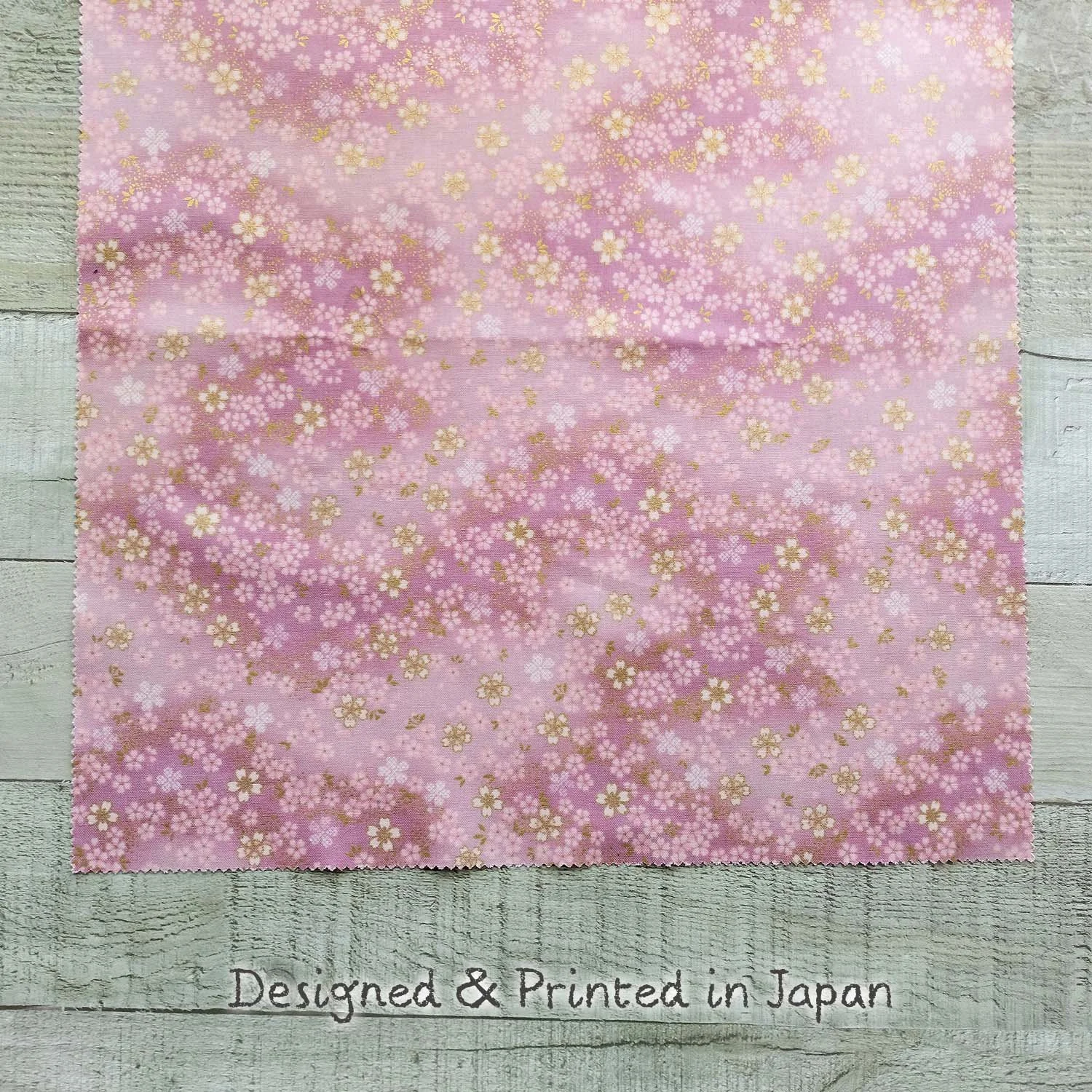 Exquisite Japanese Print Fabric Bundle 6pc, 100% Cotton, Bonus Charm, Authentic Japanese Design, Designed & Printed in Japan