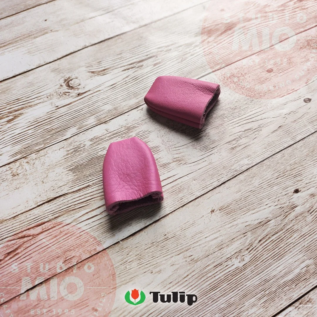 Tulip Pink Leather Thimble TF006.jpg
