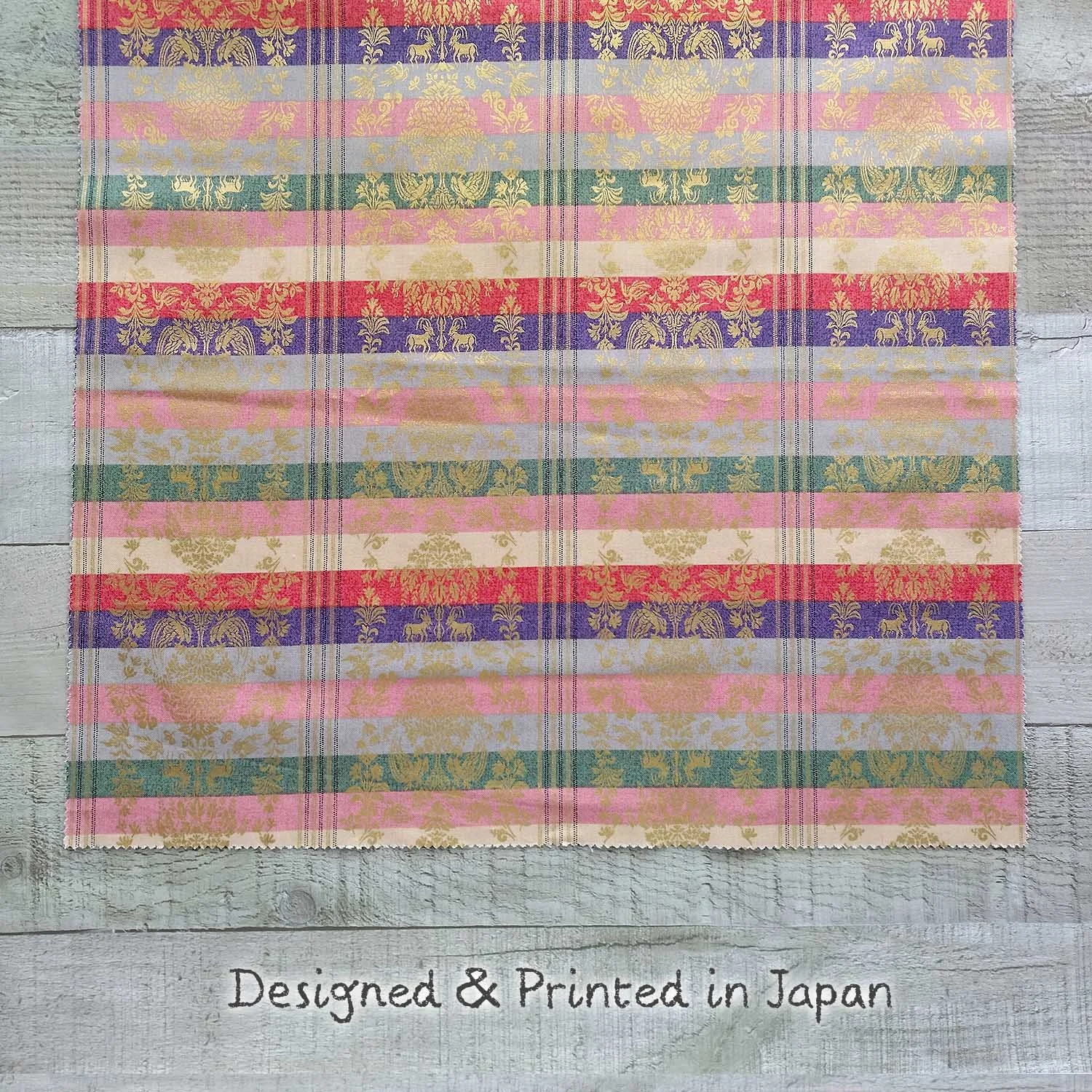 Exquisite Japanese Print Fabric Bundle 6pc, 100% Cotton, Bonus Charm, Authentic Japanese Design, Designed & Printed in Japan