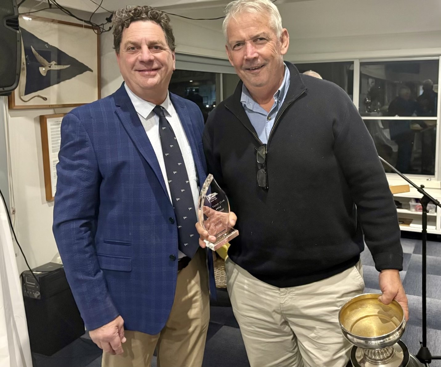 ELUSIVE - Milsonia Trophy - line honours,Dorothy and Herbert Haes Memorial Trophy
