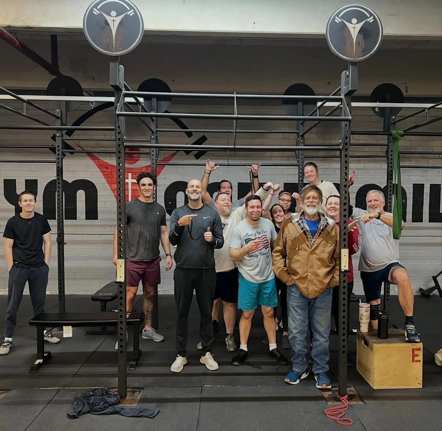 5:30am Warriors worked on strength today&mdash;bench press style 💪 We were challenged to have faith and praise Him in the waiting. Today&rsquo;s warriors were also surprised by a former warrior, Ed! So good to see you!