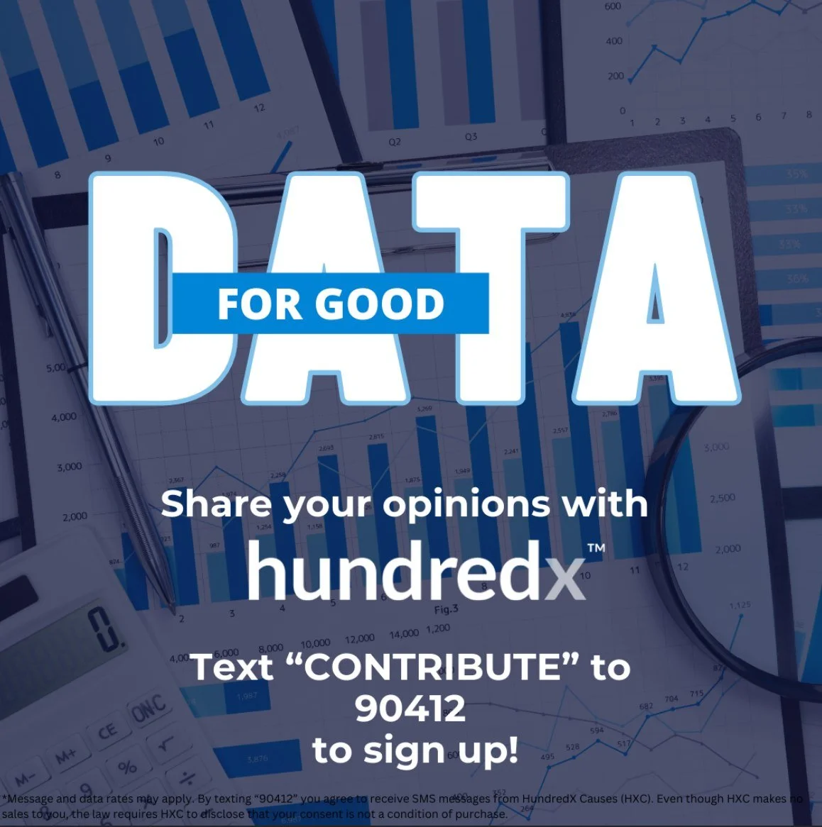 Ready, Set, Survey!!!
Help us complete 500 surveys today by 5pm! We will have another drawing for everyone who has completed 10 surveys! Simply text "contribute" to 90412 and fill out 10 today.
