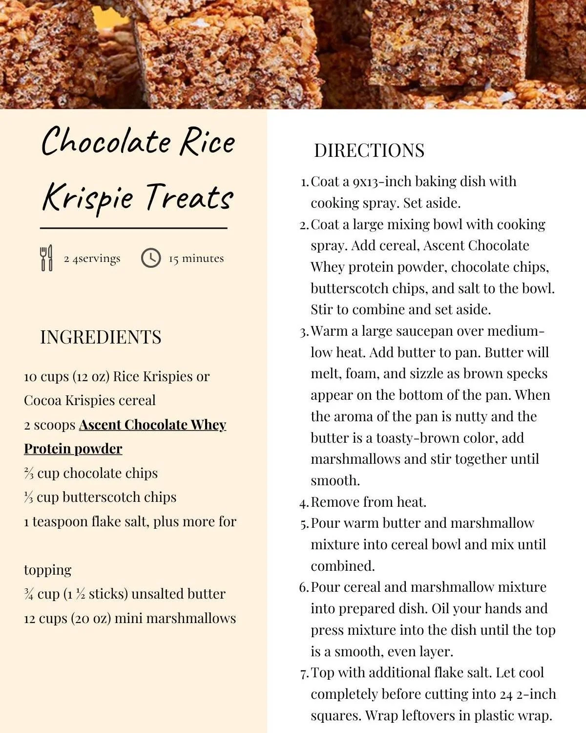 Weekly recipe highlight.