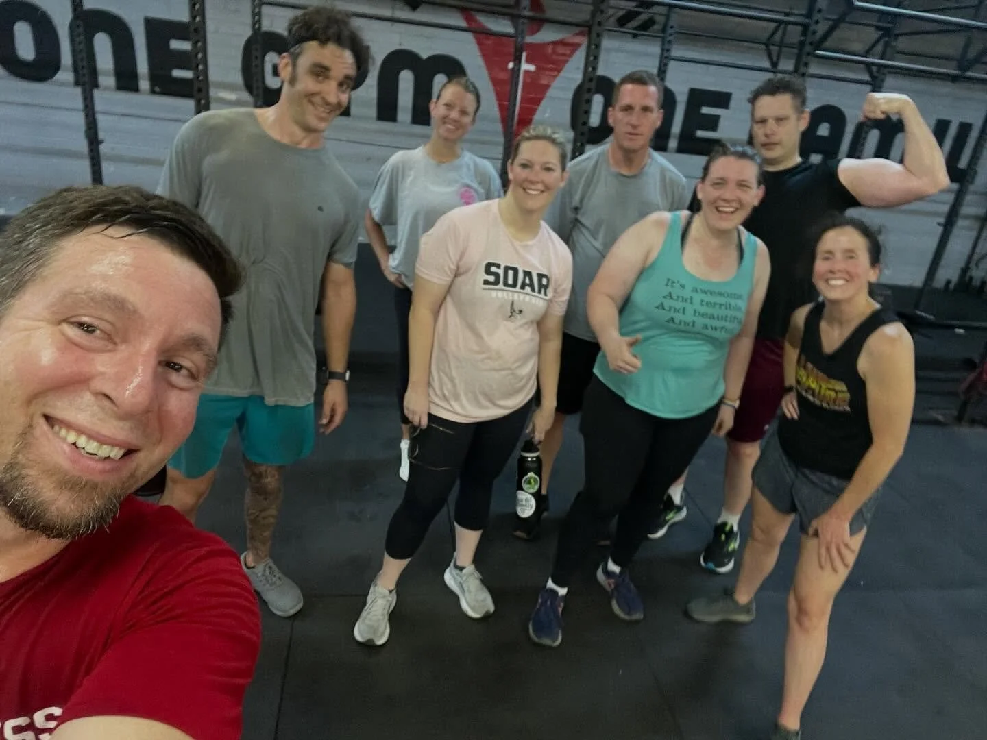 5:30am warriors braved the rain for a tough workout and were reminded through Micah 6:8 that our Heavenly Father wants our presence more than our presents.