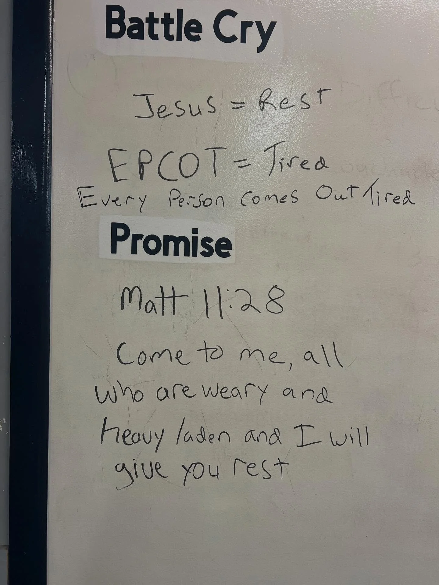 Warriors were encouraged to rest in Jesus