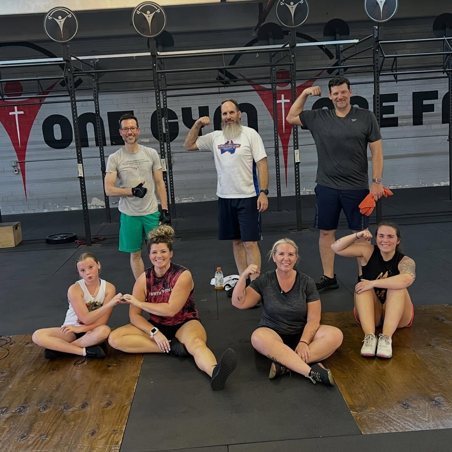 6pm was encouraged to be firm and steadfast in our faith. Don&rsquo;t be a weak gas! We worked on bench press and followed it up with a good interval workout.