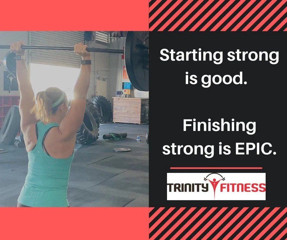 Finishing the week strong is as important as starting strong! consistency pays off!