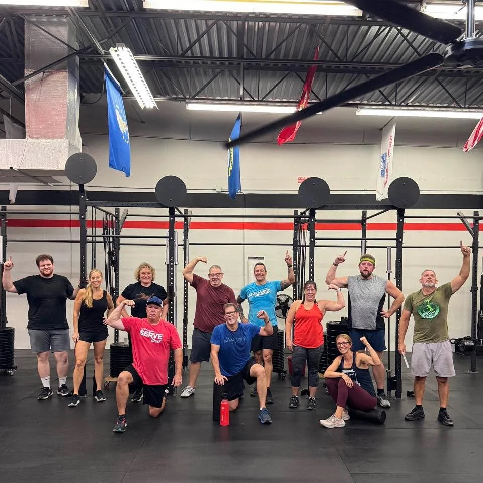 Wednesday 5am warriors battled through lunges, power cleans, wall balls, and more while being encouraged to be grateful for all that God has given us!!