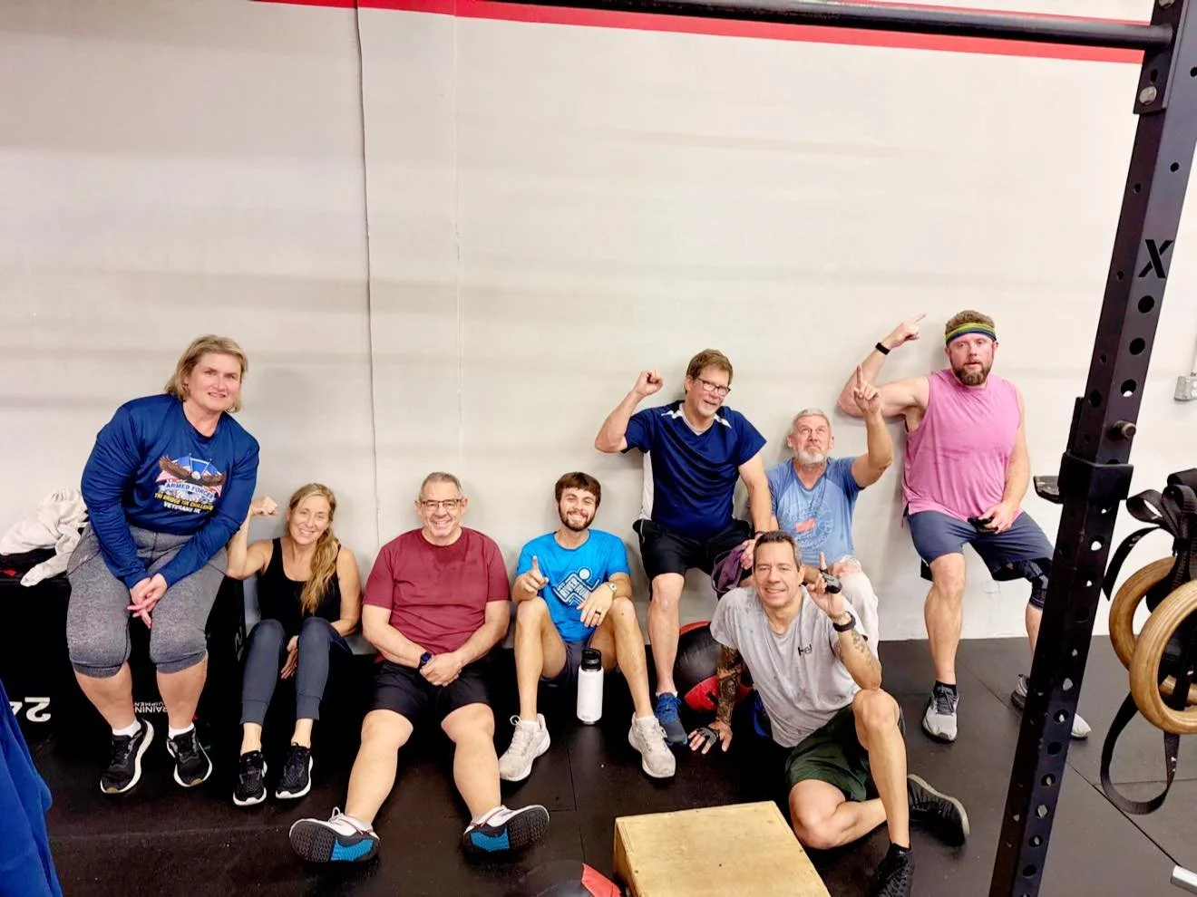 This morning&rsquo;s 5 AM Warriors, battled deadlifts, Burpee box jumps, power cleans, and wall balls while being reminded to wait patiently for God to work