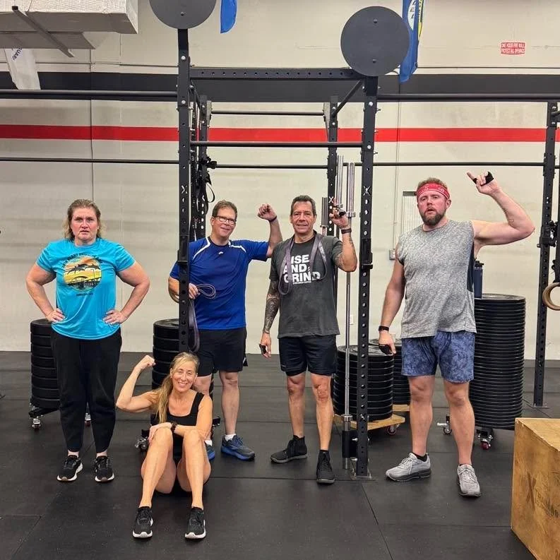 Monday 5am warriors worked through KB swings, push ups, pull ups, and more while being reminded that they can&rsquo;t do life alone.