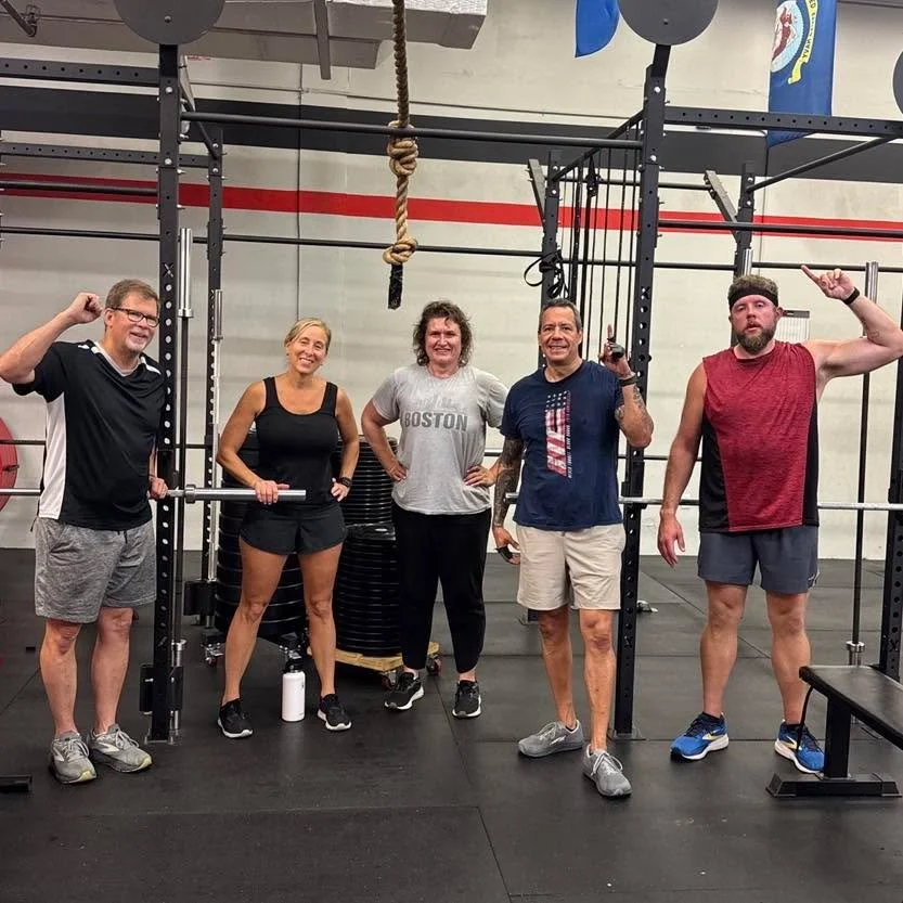 This mornings 5am warriors battled through iump rope, shoulder presses, skull crushers, push ups and Bench press while being reminded that in Life we need a team!