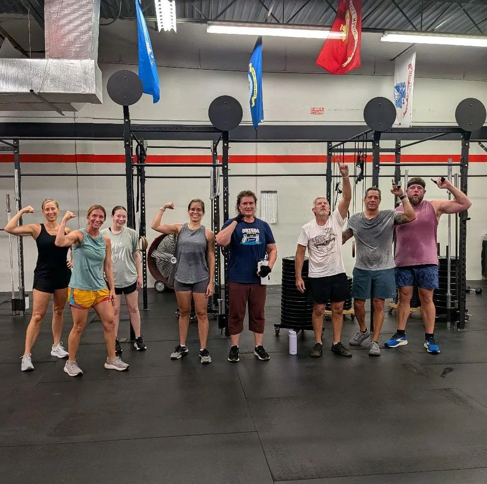 Mon 5 am warriors pushed through front squats and a tough 20 min battled while being reminded- in the face of fear, trust the Lord Psm 56:3