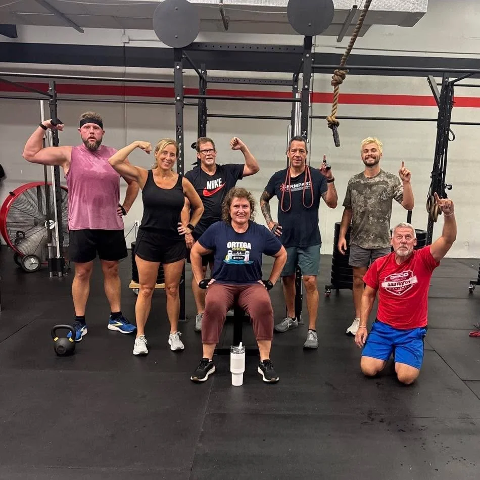 Wednesday mornings 5am warriors battled through burpees, air squats, jumping lunges, plank shoulder taps, cardio, Russian Kettlebell swings, and Bench press test out while being reminded to just KEEP GOING!