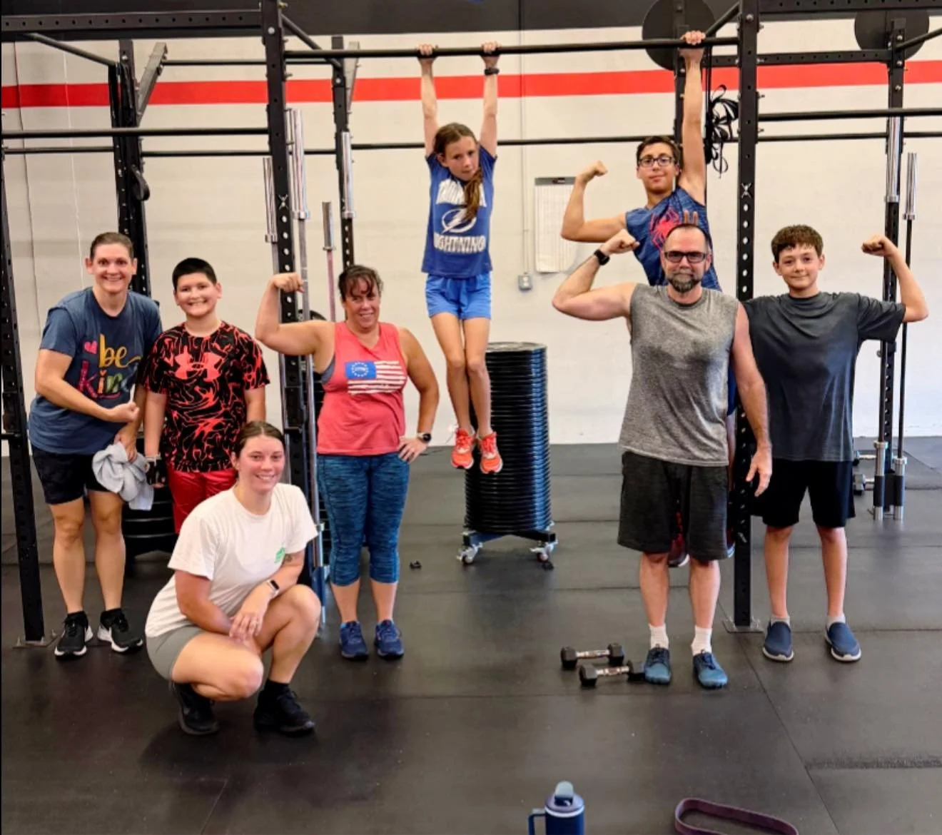 Monday night warriors were encouraged to set reminders throughout the day to stay in the word and connected to God! #benourished #trintiyfitness #morethanagym #faithandfitness #flemingisland