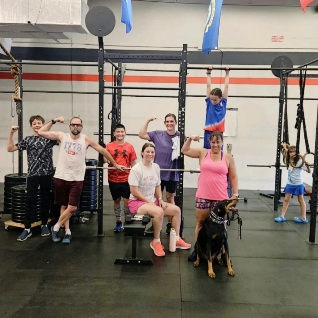 5:30pm warriors battled through 15 minute strength and a 16 minute AMRAP while being reminded of John 3:16 for God so loved the world that he gave his one and only son...