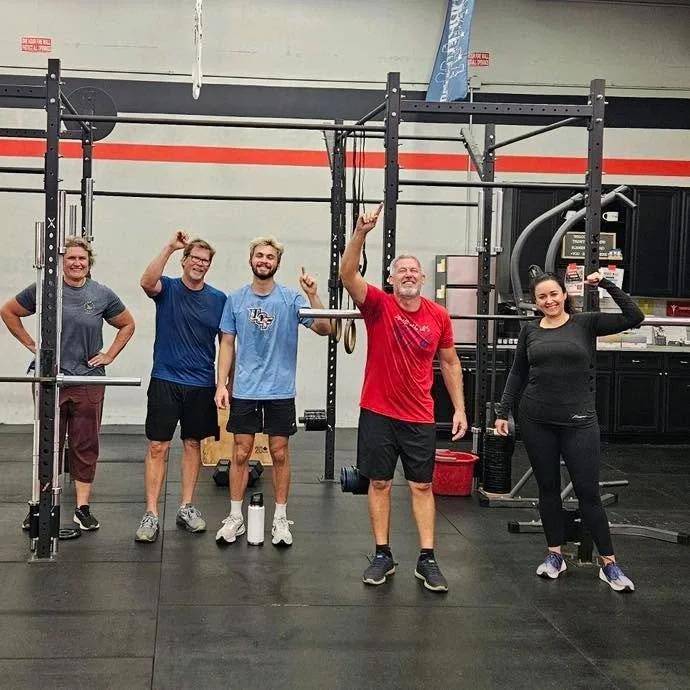 Monday 5:00am Warriors worked through a 15 minute strength and 16 minute AMRAP while being encouraged to be the least.