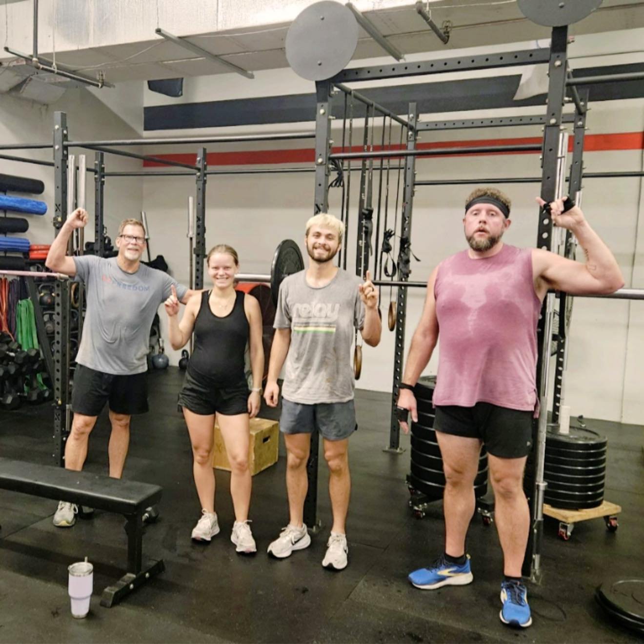 Monday 5:00am Warriors worked through a 15 minute lower body strength and battled through a 15 minute  AMRAP while being reminded to show our love for others as God is love. 1 John 4:7-8