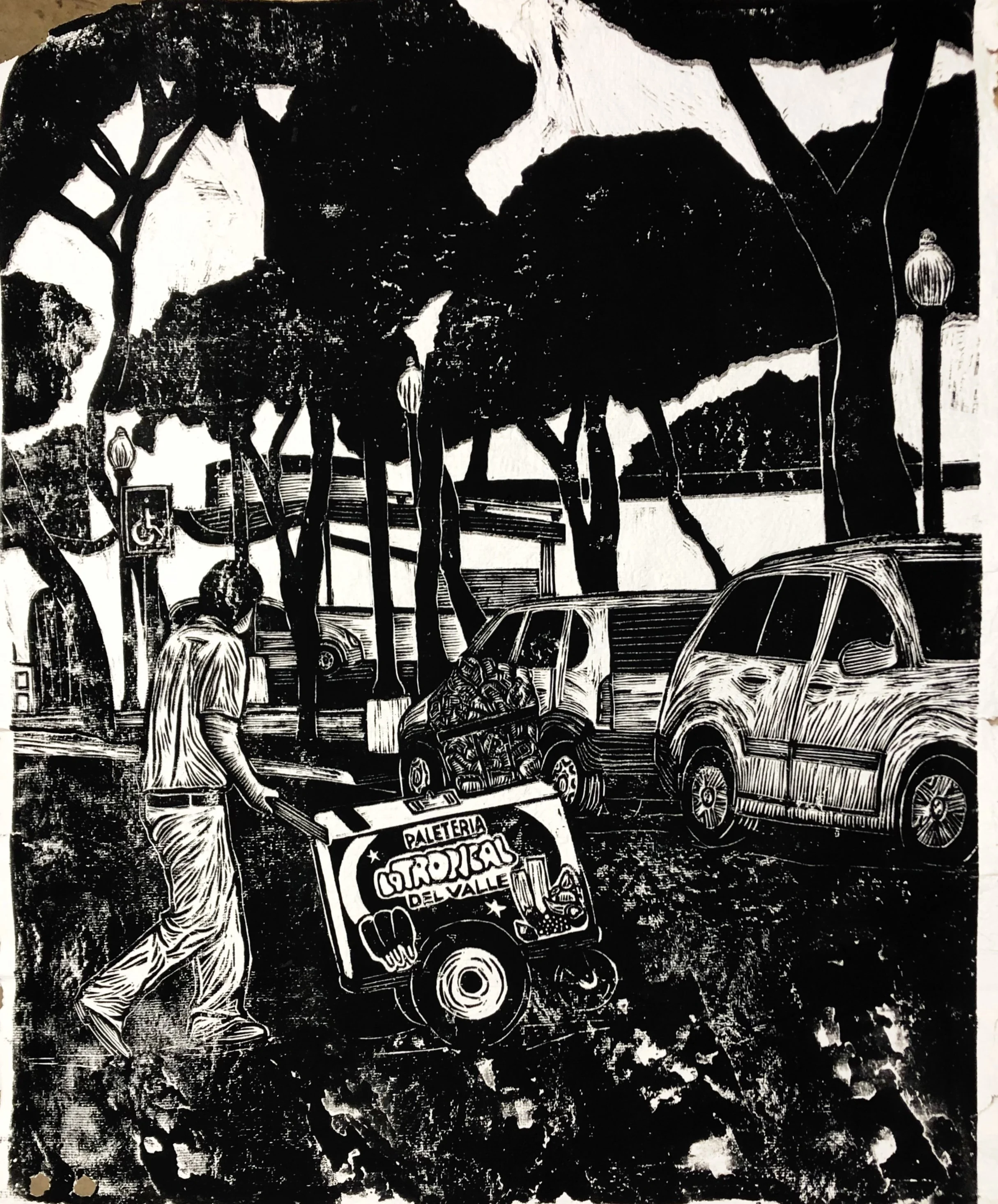 "El Paletero" Woodcut - 2023