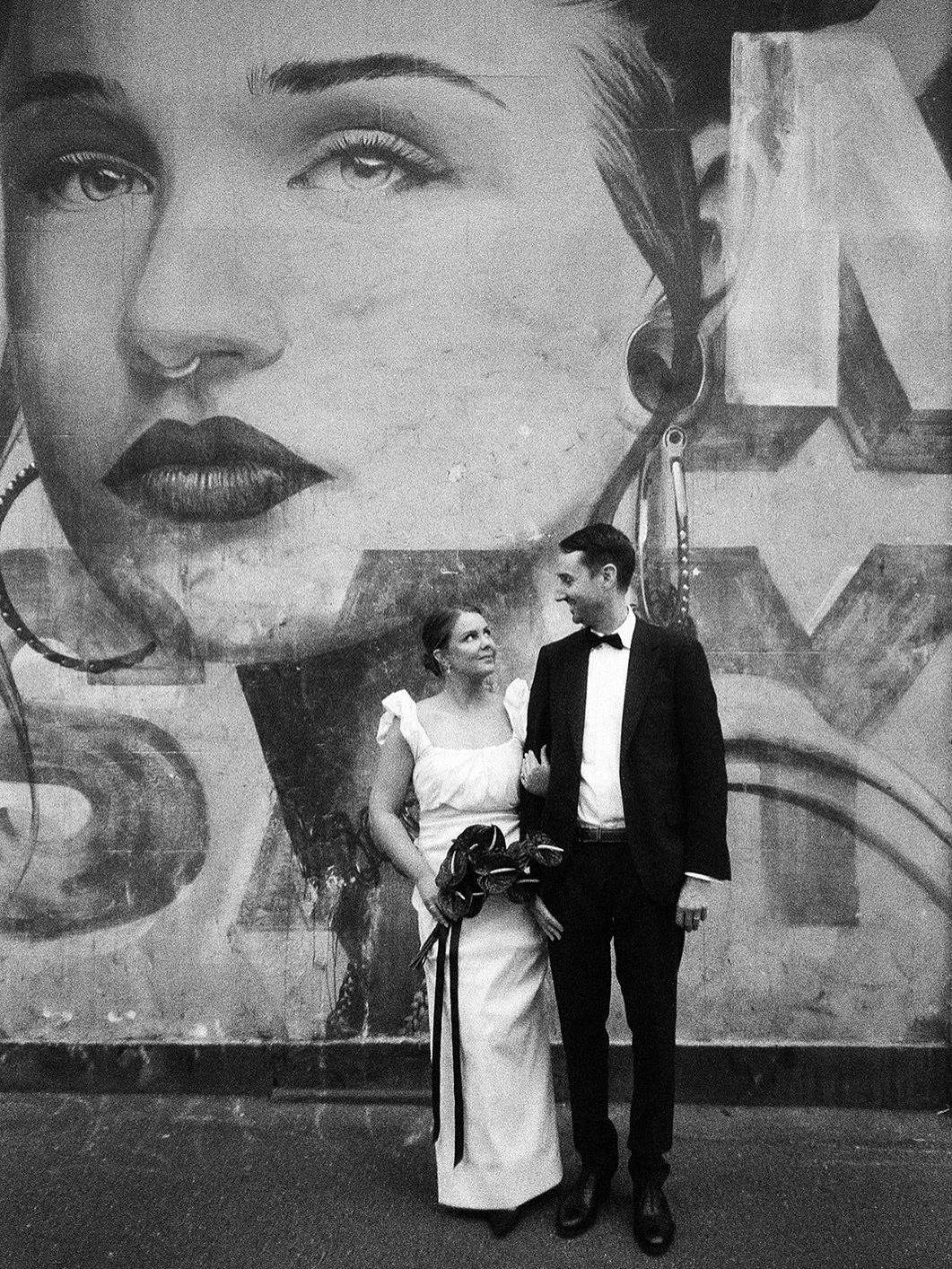 Harriet &amp; Matt 🖤

Moody 
Intimate
Understated
Elegant

Dream team
Photography @finderseekerphotography 
Ceremony @_northgallery 
Venue @cutlerandco 
Dress @rachelgilbertau 
Florals @flowersvasette 
Suit @pjohnsontailors 
HMU @ashleighfenton__ 
B