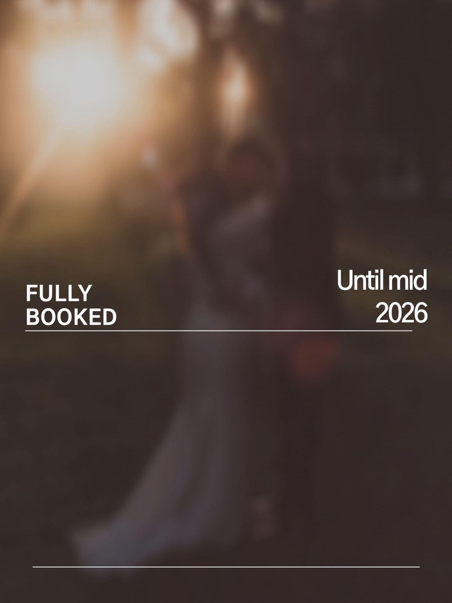 ✨Availability update ✨

Bookings are officially closed until July 2026 for both weddings and elopements. 

If you&rsquo;re getting married or eloping from mid this year onward reach out sooner rather than later as dates for later this year and 2027 a