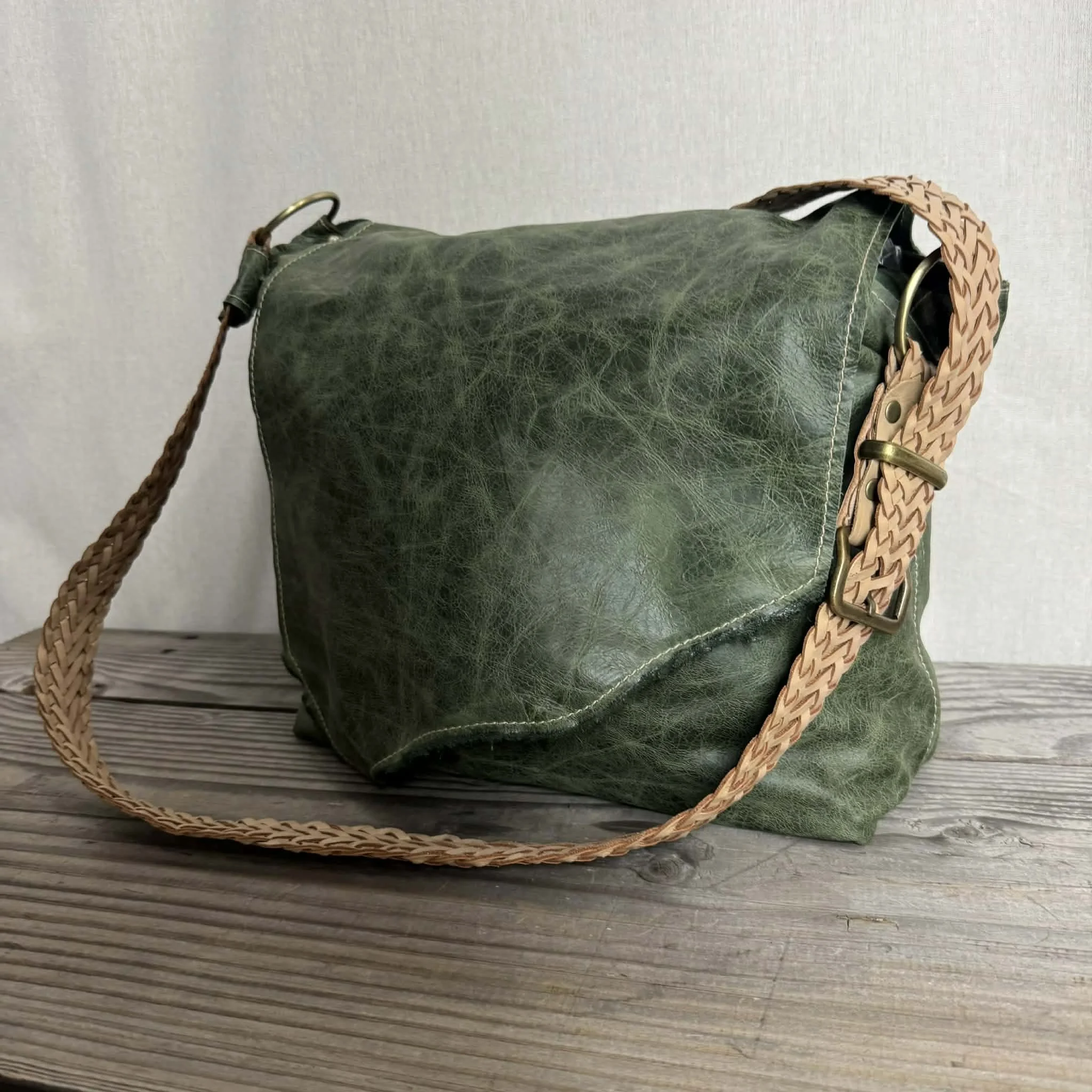 Sunshine Barossa Green Leather Bag