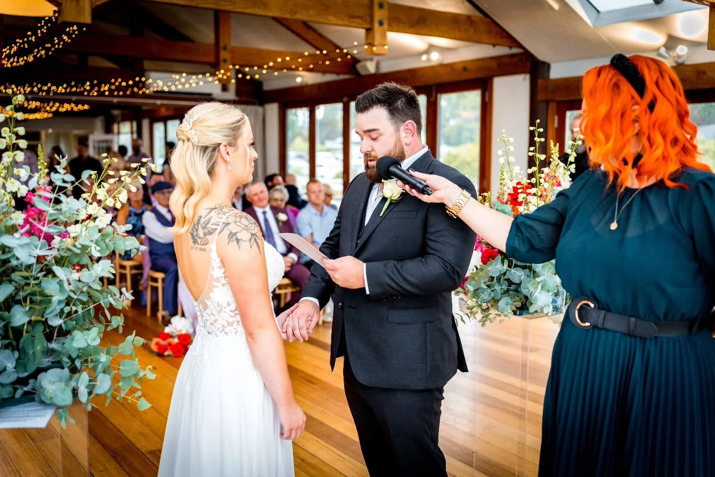 Ahhhhhhh everything about this wedding was just magnificent and glorious in every single way! Their love story, their life together, the proposal, their palpable love for one another.... and mostly..... THEIR VOWS 🤍🤍🤍🤍🤍🤍
#celebrant #civilceleb