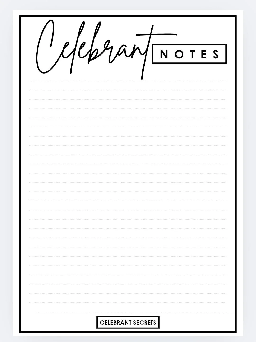 A big thank you to those who have supported my dream coming true and have purchased their very own Celebrant Notebook 🤍 I am truly grateful.... but the best is yet to come 🤍

To get your hands on your own copy search &quot;Celebrant Notebook&quot; 