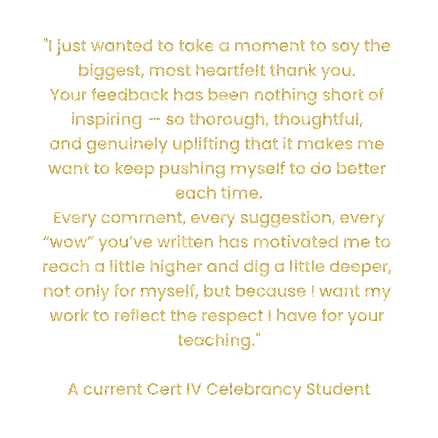 I've been known to write over 6000 words of feedback on assessment tasks (Sorry not sorry) but I just love helping others to hopefully love Celebrancy as much as I do 🤍

#celebrant #civilcelebrant #weddingcelebrant #marriagecelebrant #bride #groom #