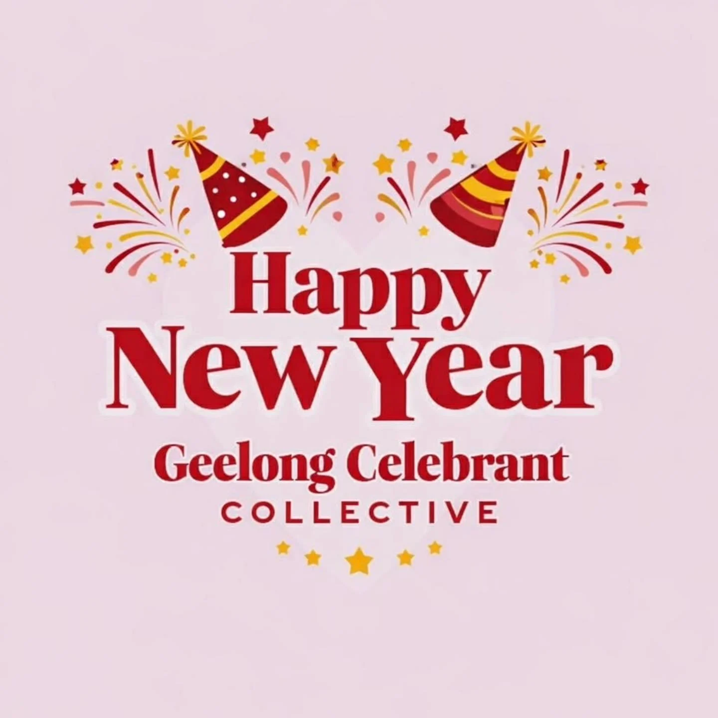 🥳🥂💃 Happy New Year 💃🥂🥳 

🩷🩷🩷 The @geelongcelebrantcollective 🩷🩷🩷