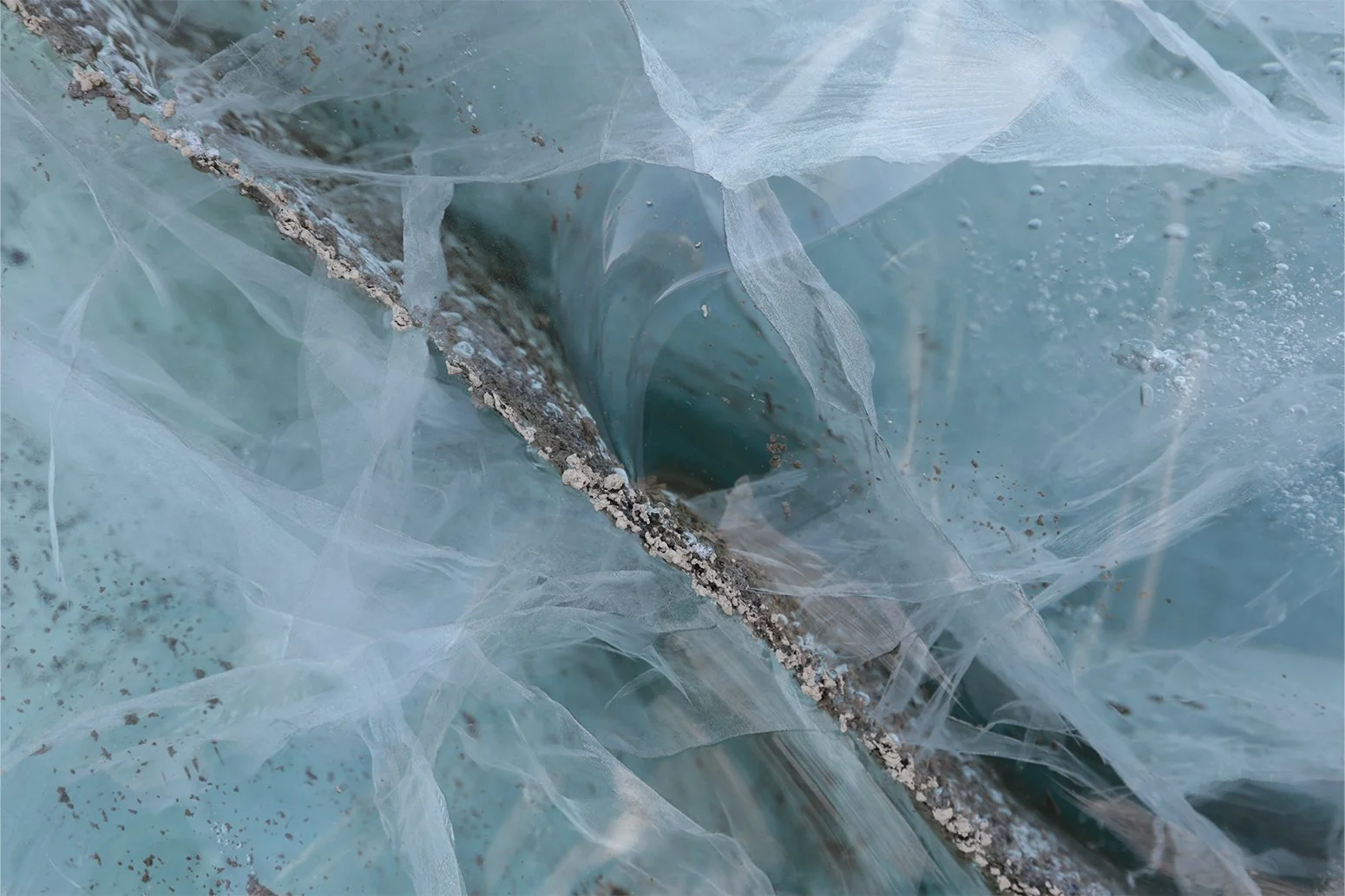 Through time in a glacier