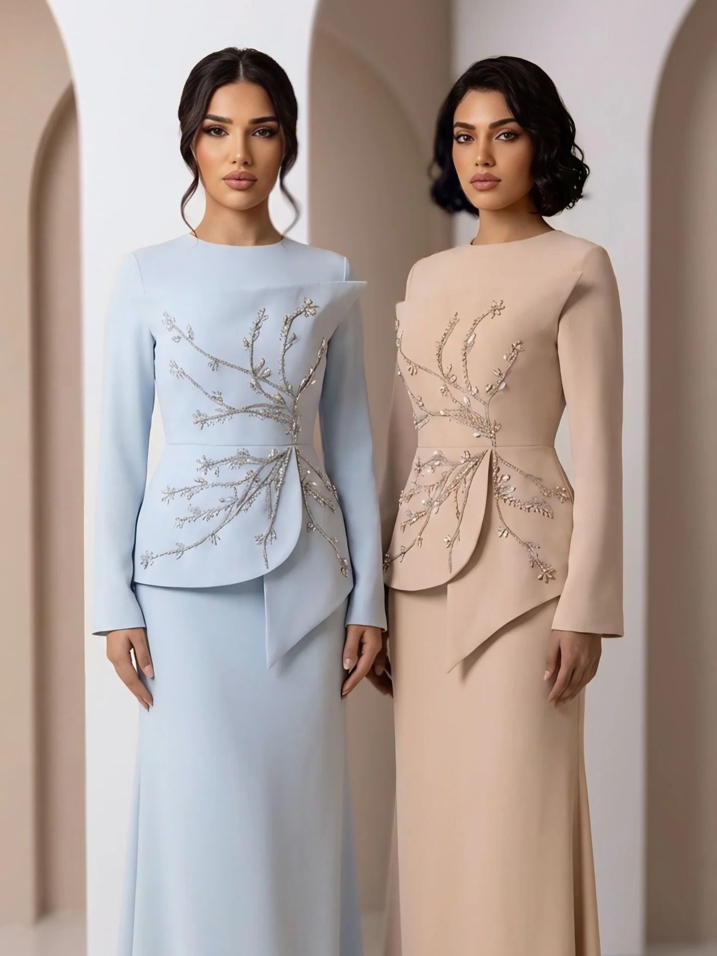 BRISA: The New Arrival. 💎

Modern structure meets hand-finished artistry. A signature silhouette for the woman who appreciates high-end craftsmanship.

Colors: Sky Blue | Sand Beige

Details: Intricate bodice beading + peplum finish

Sizing: 36&ndas