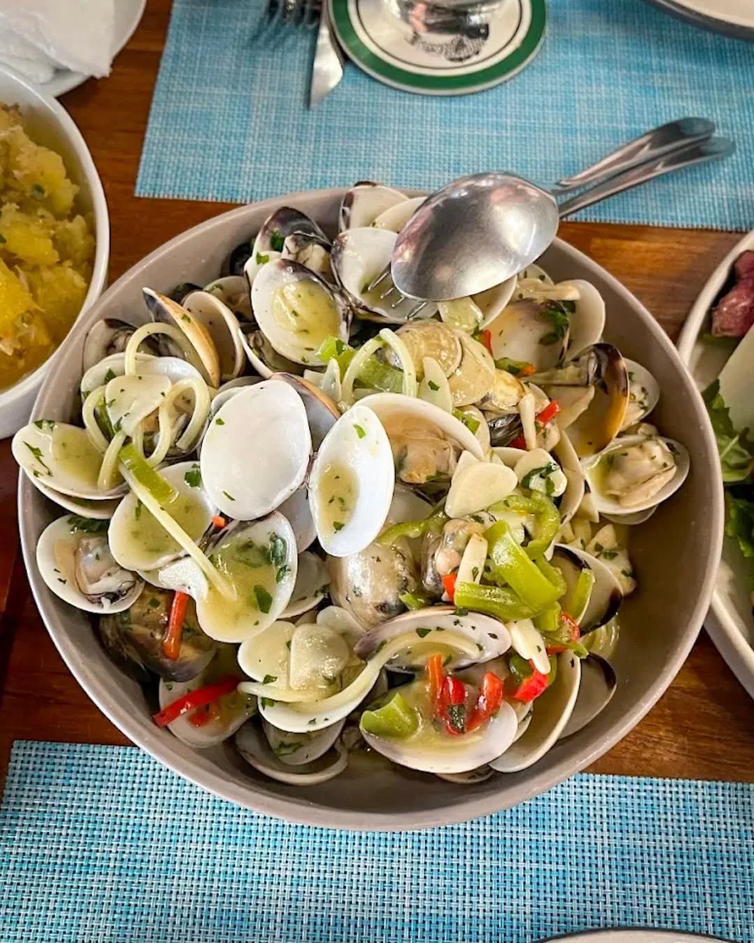 Clams deserve more attention... 

A proper Spaghetti Vongole, our Guazzetto di Cozze, Vongole e Fregola, or if you spot it on the specials board&hellip; whole fish with clams, tomatoes, olives and potatoes (one of our personal favourites and one we a