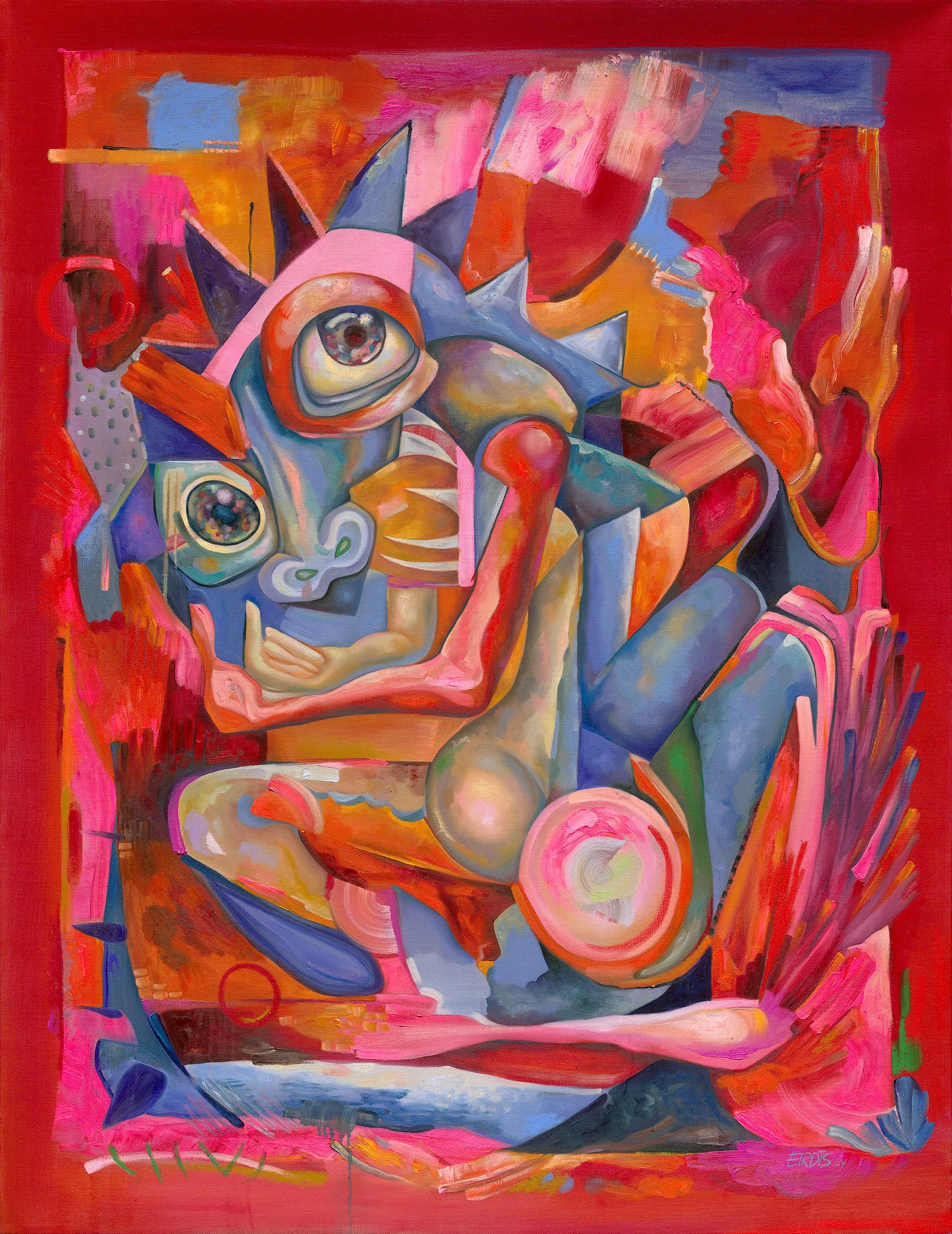 Fierce. Oil on Linen. 130 x 170cm. 2024