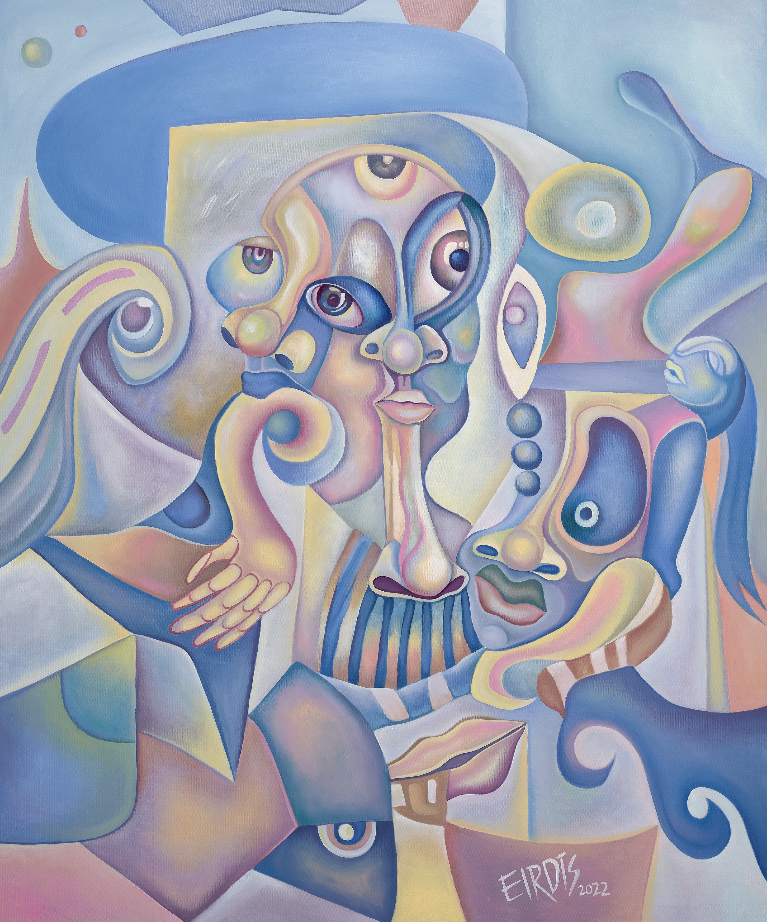 Stratospheric Escape pt 2. Oil on Linen. 100 x 120cm. 2022

