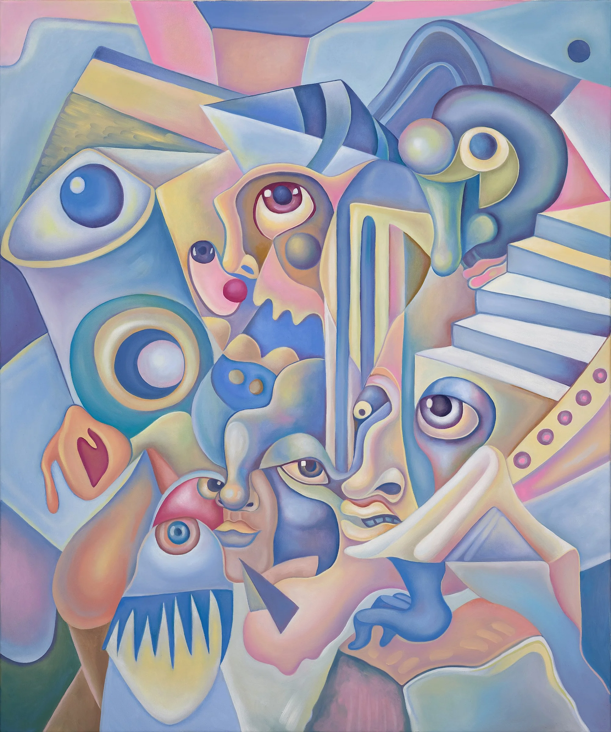 Stratospheric Escape pt 1. Oil on Linen. 100 x 120cm. 2022

