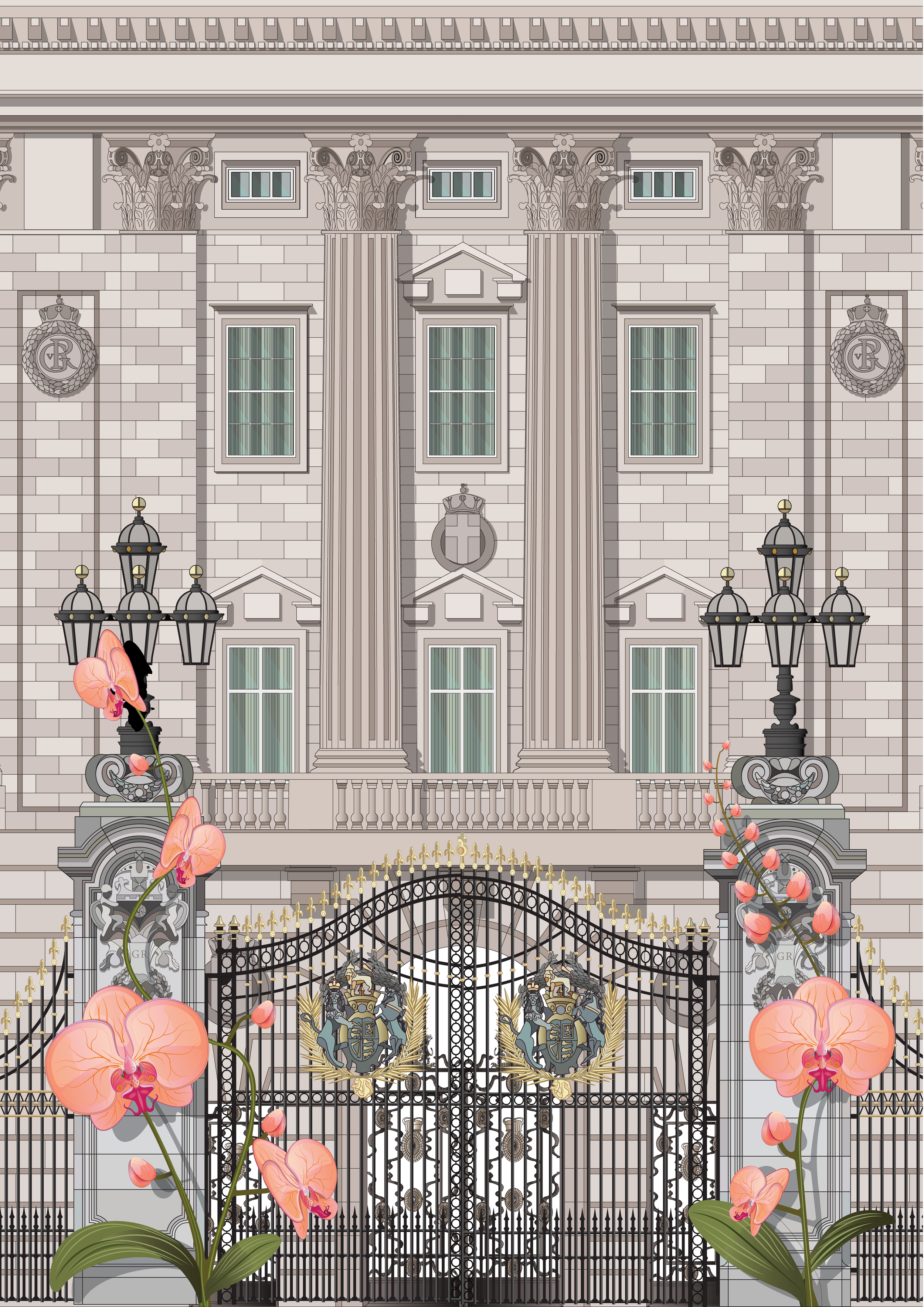 A3 Famous Doors of London - Buckingham Palace