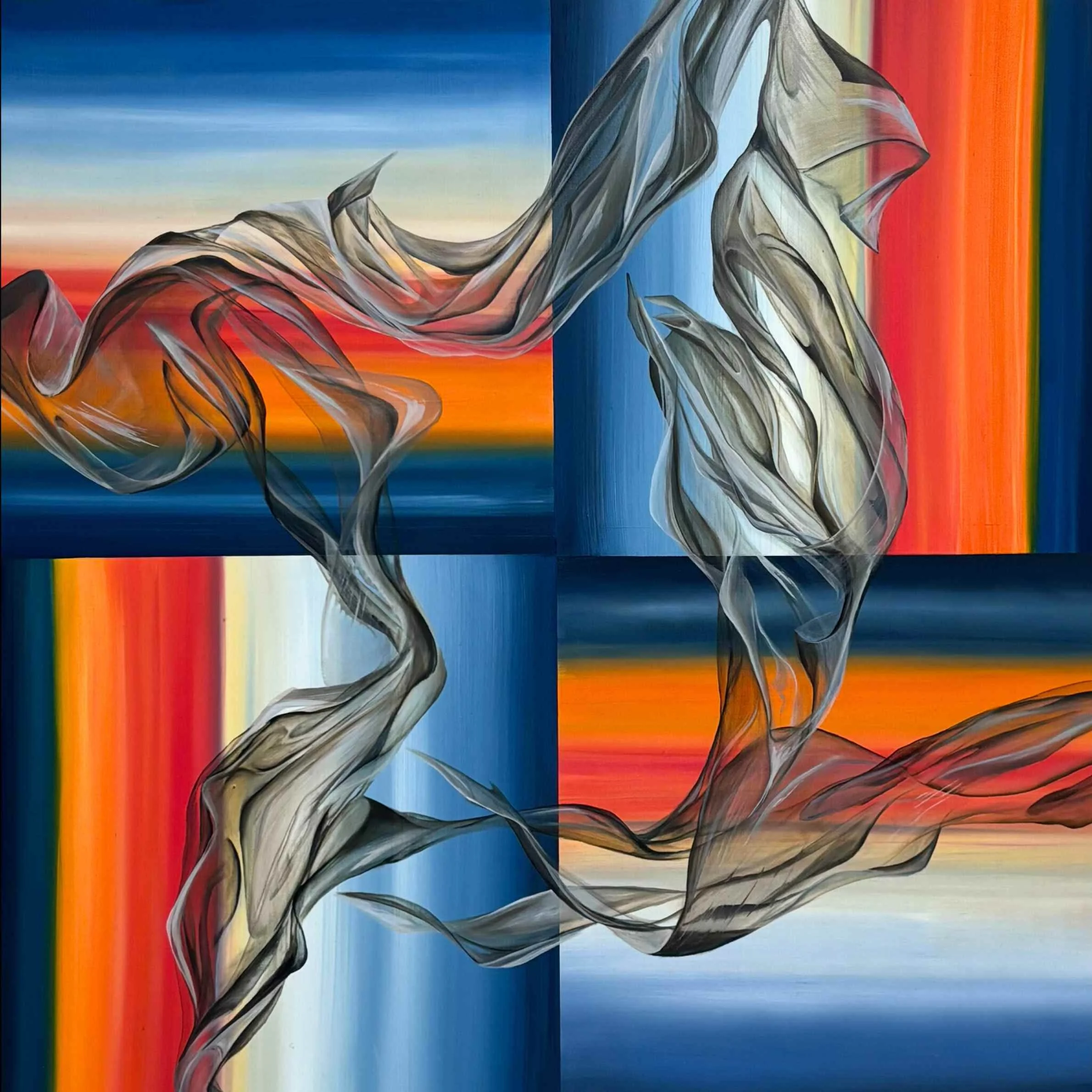 Across the realms
Oil on canvas
75x75cm