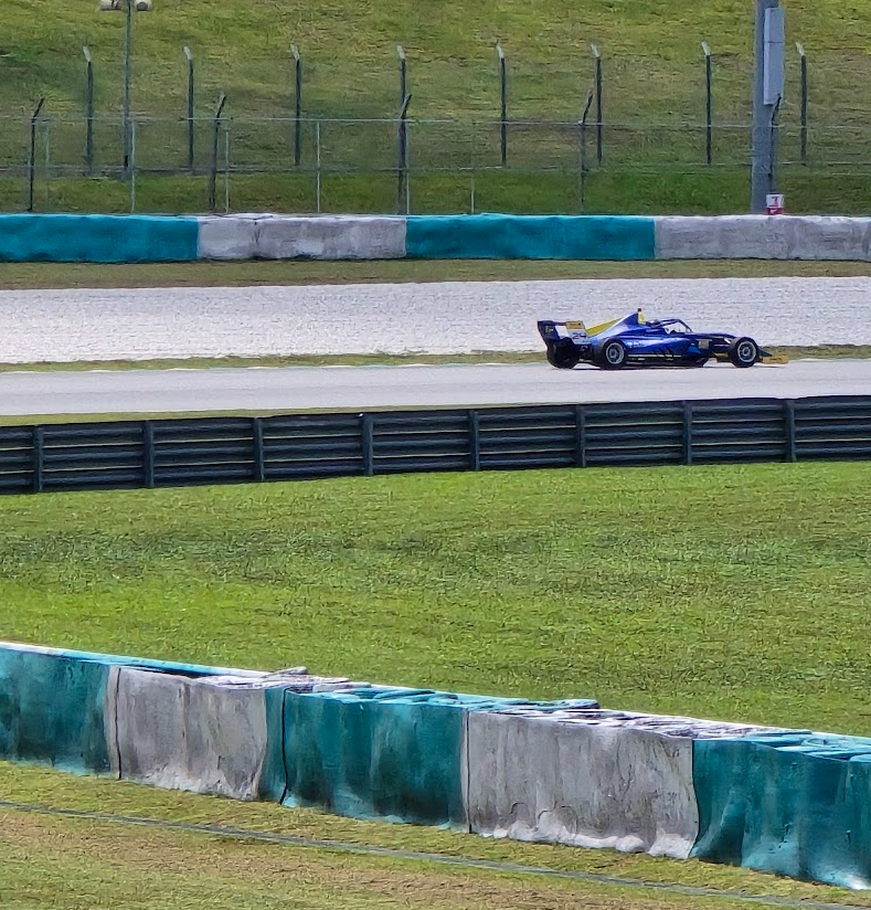 Seth Gilmore racing F4 Australia at Sepang with AGI Sport on track