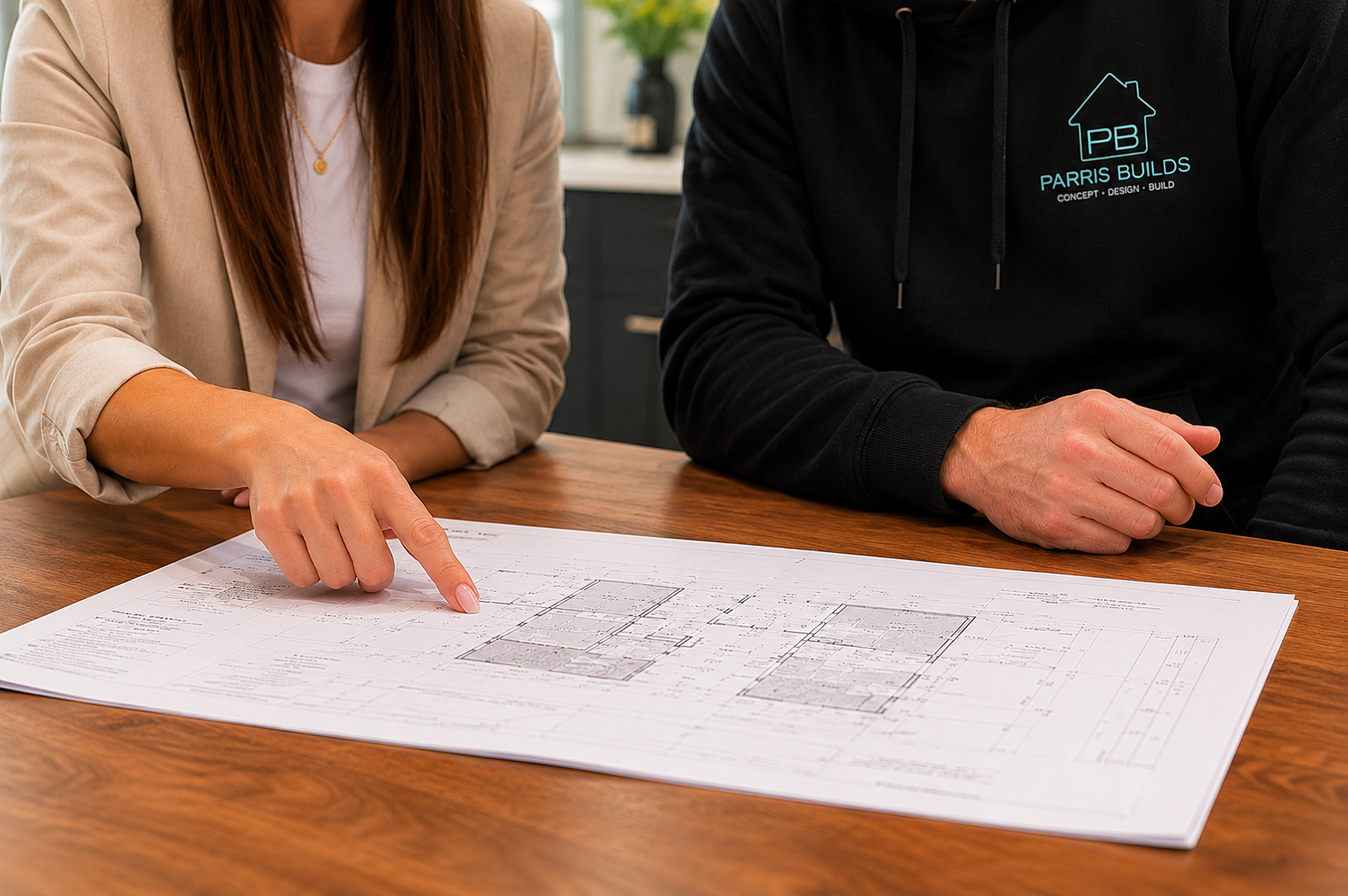 Working alongside our clients to review plans, answer questions and provide guidance throughout every stage of the building journey.