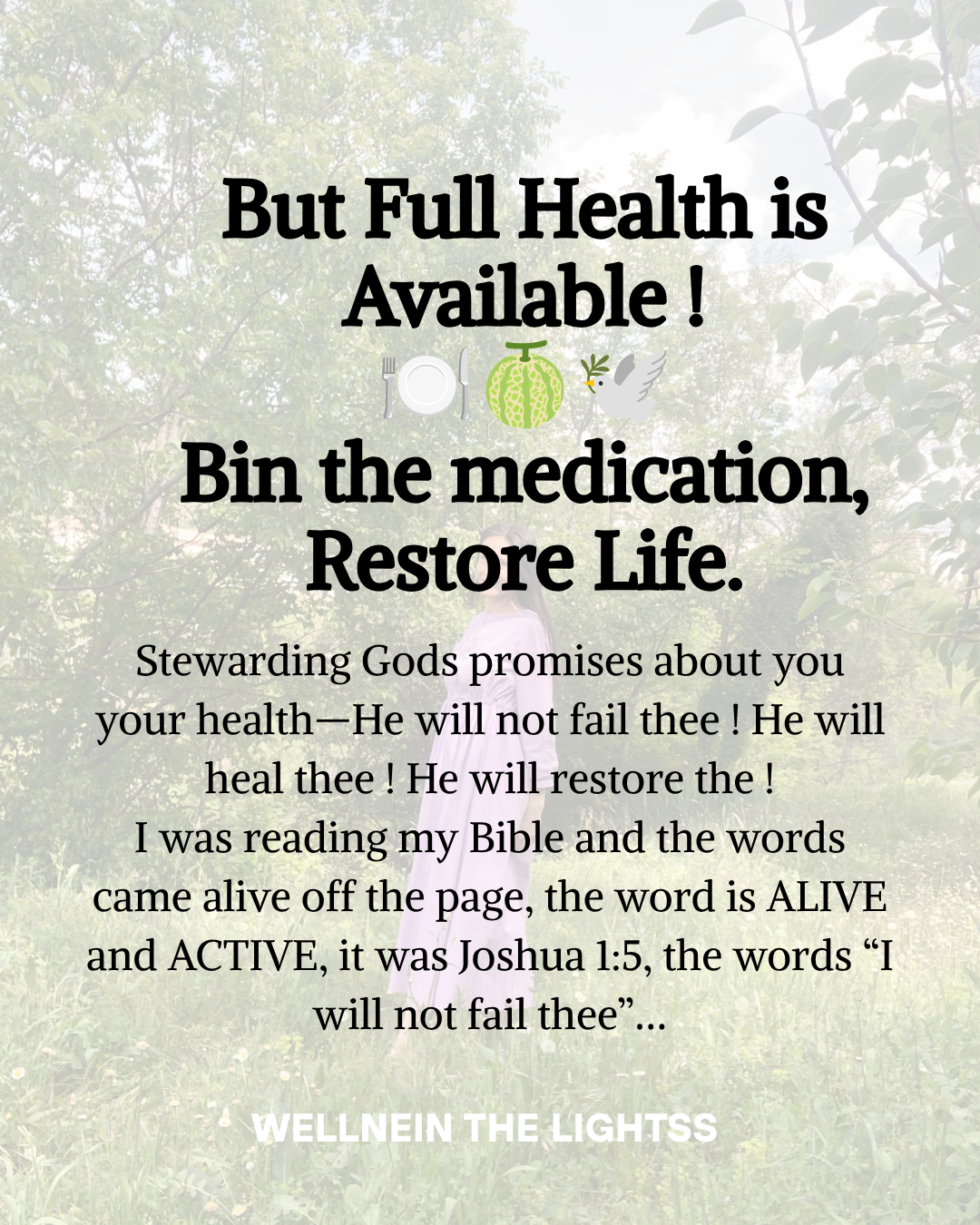💌But Full Health is Available🍽️🍈🕊️We can Bin the medication, Restoring Wellness.