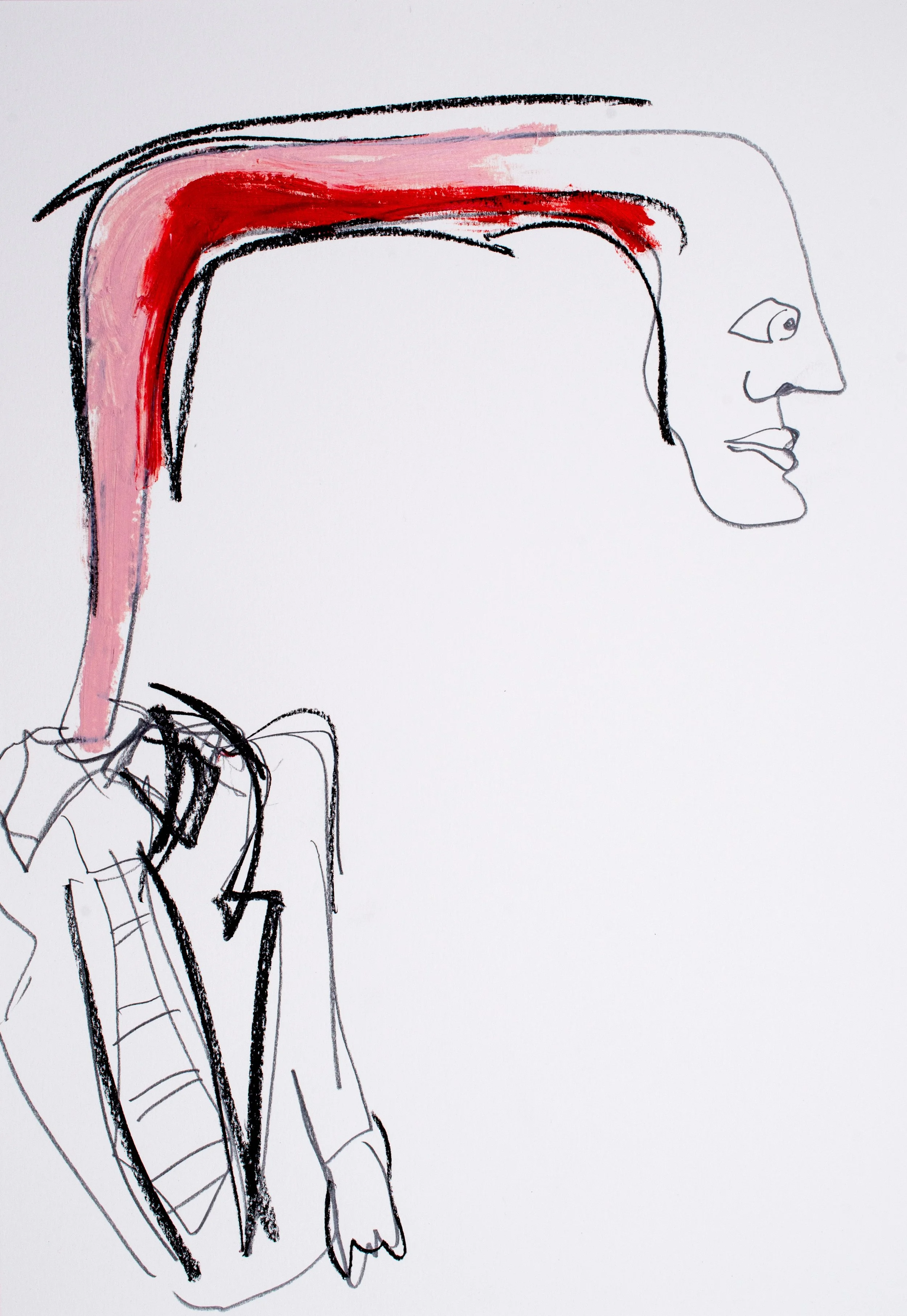 Weekend Planner
2025
Pencil, charcoal and oilstick on paper, 29.7 x 21 cm