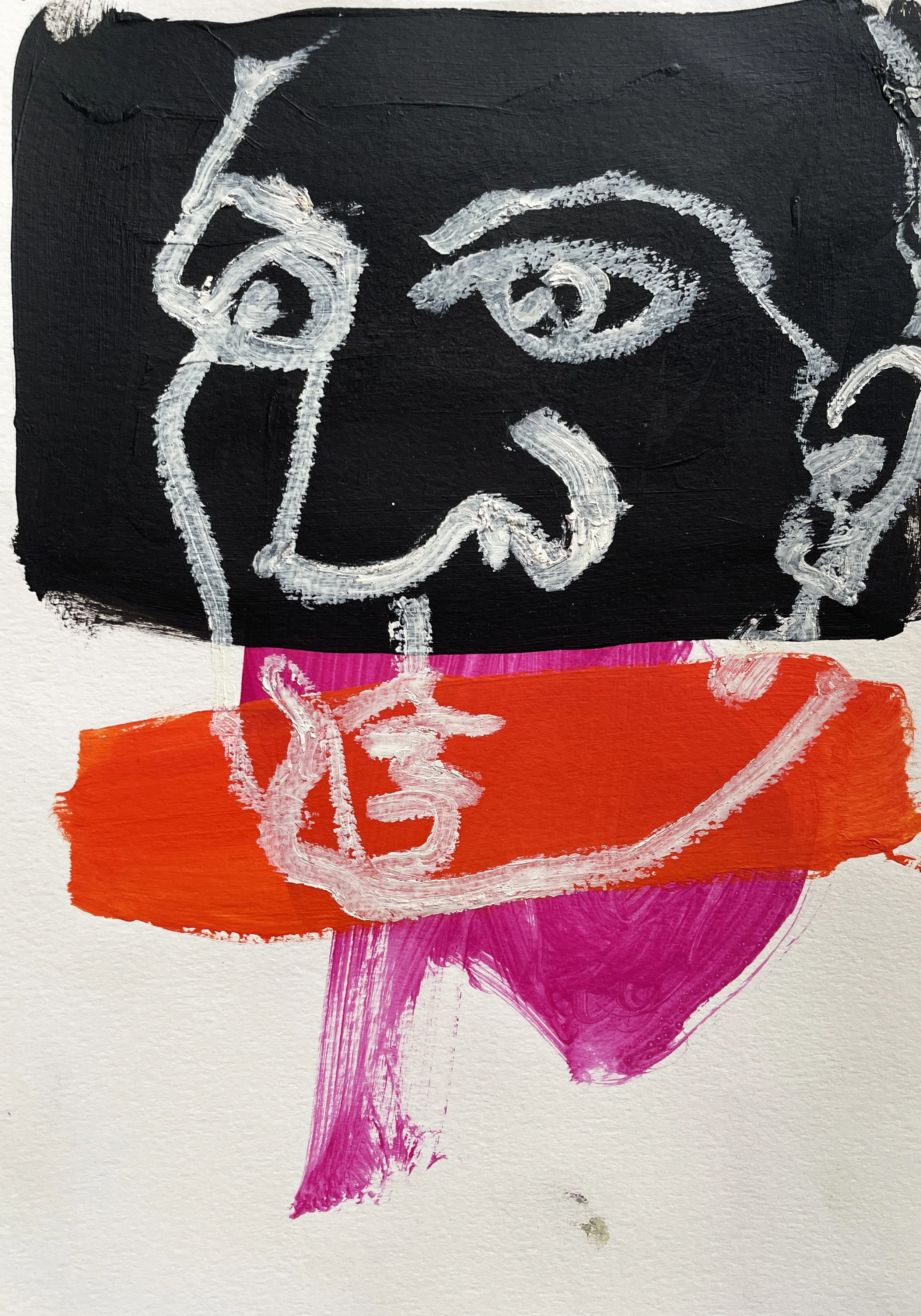 Untitled
2025
Acrylic and oilstick on paper, 29.7 x 21 cm