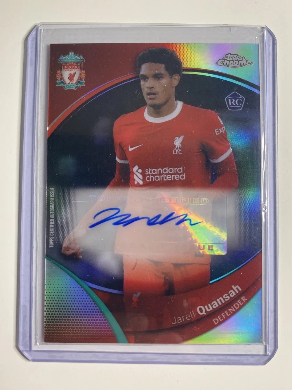 2023-24 Chrome Jarell Quansah AUTO PSA10 2023-24 Chrome Jarell Quansah AUTO PSA10