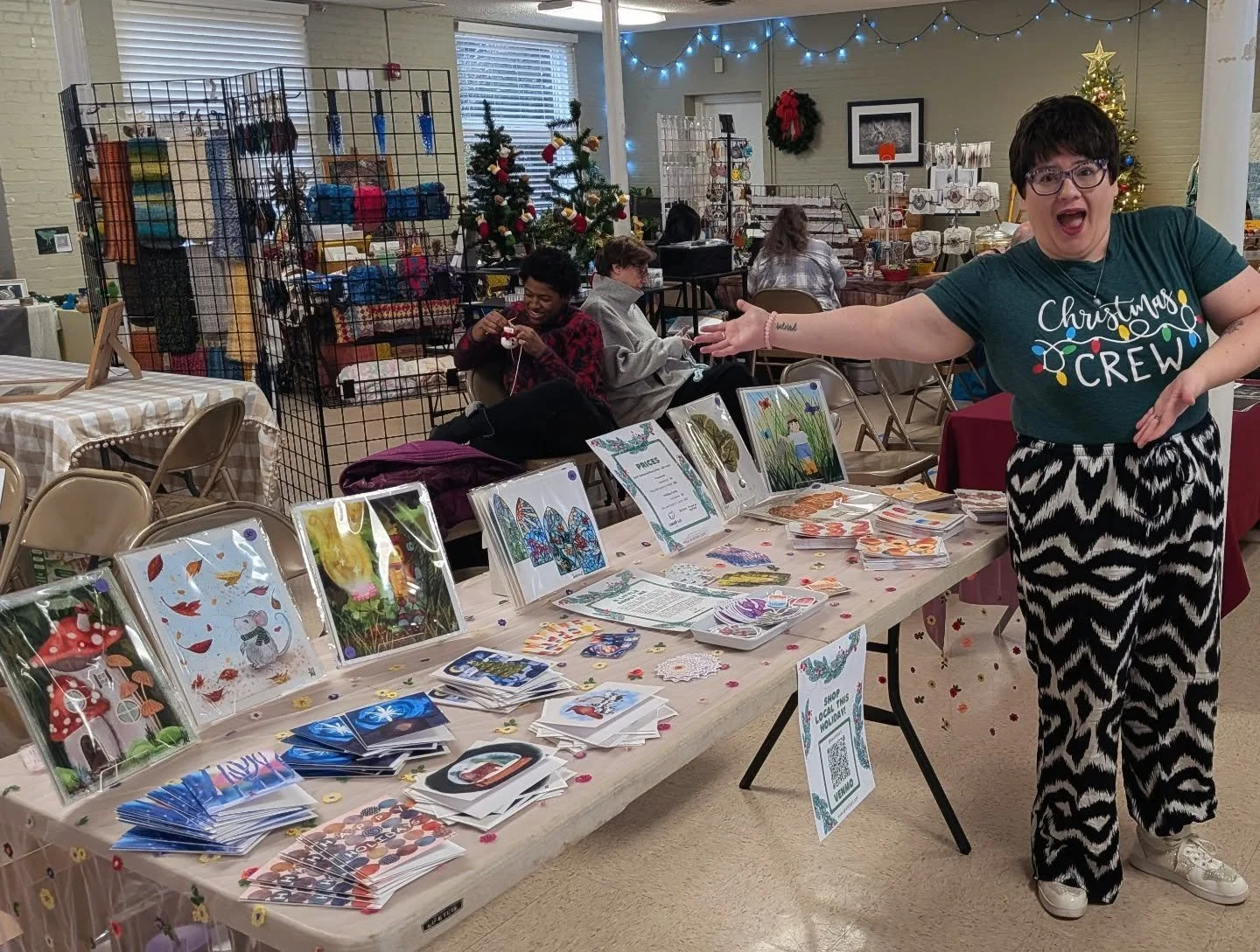 Come on out! Four more hours to get your holiday shopping sorted while supporting local makers and SAND Preschool!